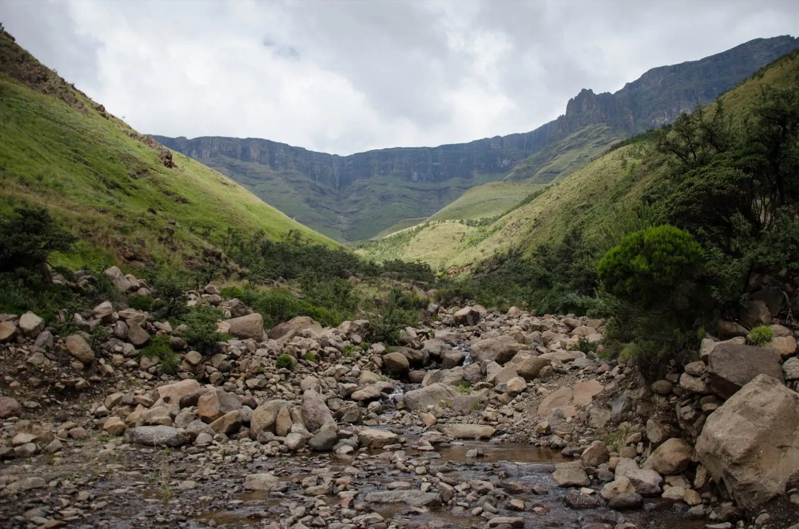 The valley road through Lesotho