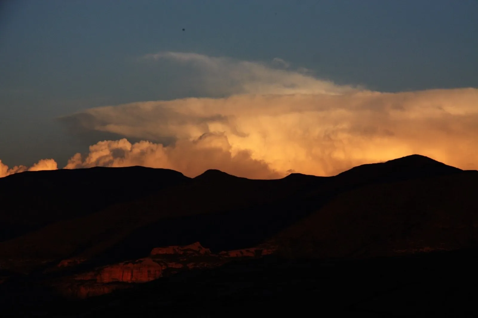 The Maluti mountains at dusk