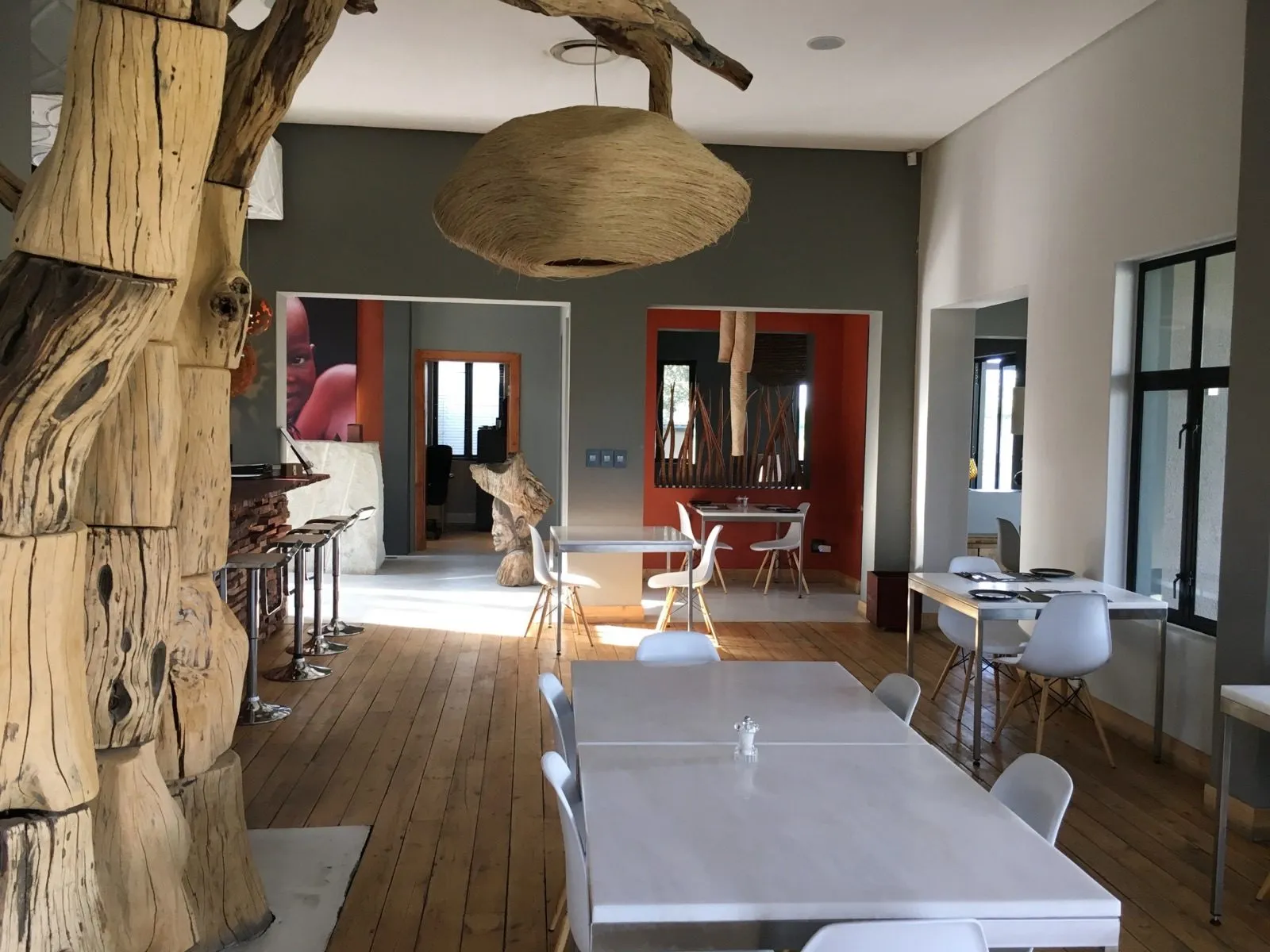 The hotel restaurant