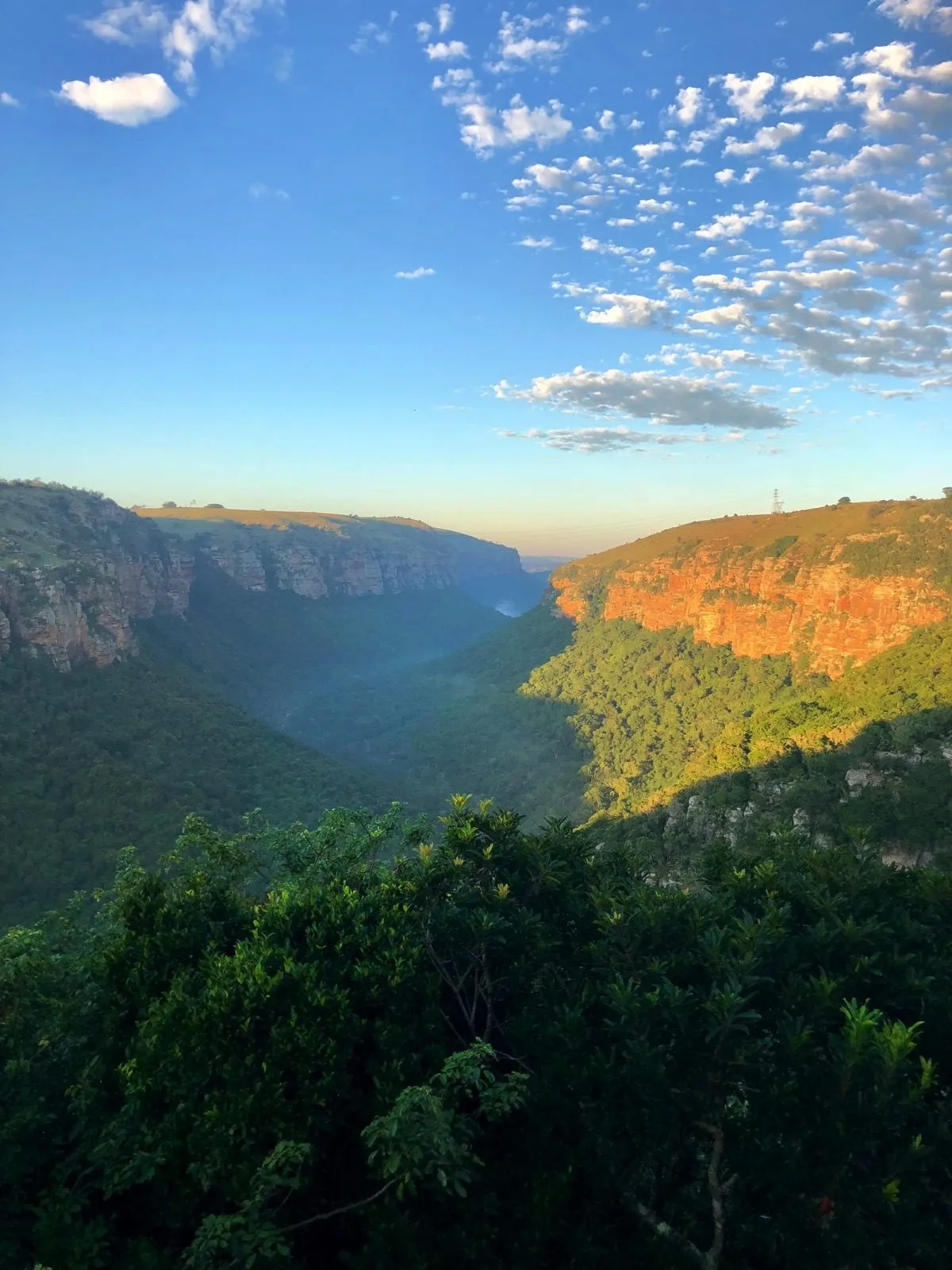 The Oribi Gorge seen from the lodge